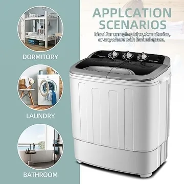 Compact Twin Tub Washer Dryer Combo for Small Spaces