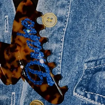 Customizable Rhinestone Hair Claw Clips for Women