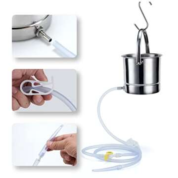 TEMONTIAN Coffee Enema Bucket Kit, Enema Kit for Colon Cleansing Bucket, Home Colonic Kit，Enema fo...