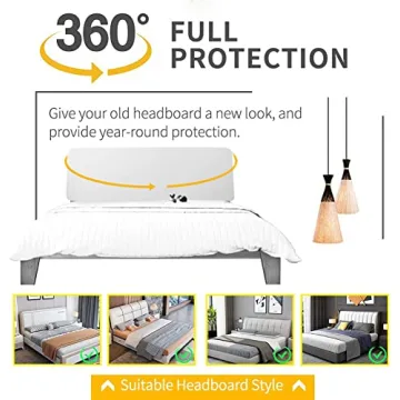 DUJUIKE Bed Headboard Slipcover - Stretch and Soft Protection