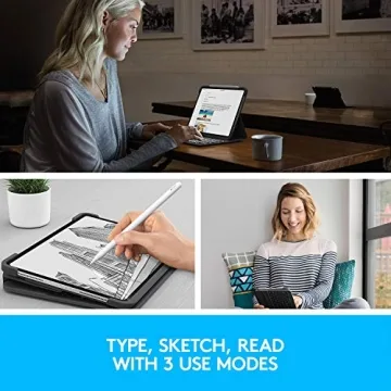 Logitech Slim Folio Pro Backlit Bluetooth Keyboard Case for iPad Pro 11-inch (1st, 2nd, 3rd, 4th gen - 2018, 2020, 2021, 2022) - Graphite