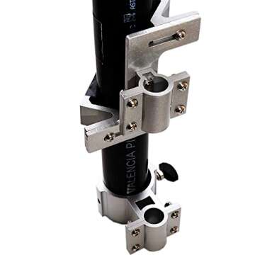 EEZ RV Products Telescopic 10ft Pole with Starlink (GEN 2 / V2) Adapter and RV Ladder Mounting Brack...