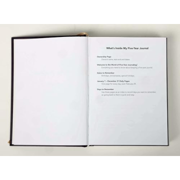 Charming 5 Year Journal - Perfect for Daily Reflections and Memories.