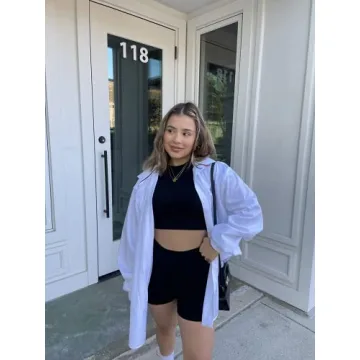 IWEMEK Workout Sets for Women Seamless Short Sleeve Crop Top T-shirt Tummy Control High Waist Biker Shorts 2 Piece Gym Yoga Outfits Tracksuit Sportswear Black Small