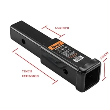 TOPSKY Heavy-Duty 2-Inch Trailer Hitch Extender - 7 Inch Length