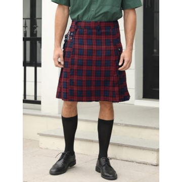 Runcati Tartan Utility Kilt for Men - Stylish & Functional