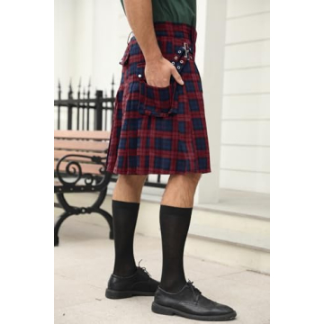 Runcati Tartan Utility Kilt for Men - Stylish & Functional