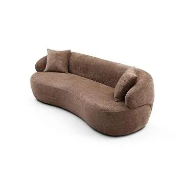 Luxury Cloud Curved Sofa Deep Seat Sectional Couch