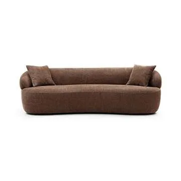 Luxury Cloud Curved Sofa Deep Seat Sectional Couch