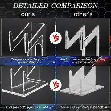 FYY Game Controller Holder 2 Tiers - Universal Dual Controller Stand Headphone Holder, Acrylic Clear Controller Display Stand Compatible with Nintendo Switch Xbox PS5 PS4, Desk Mounts for Controller