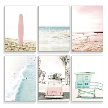 Mifyuibytr Beach Canvas Wall Art Set Tropical Ocean Decor