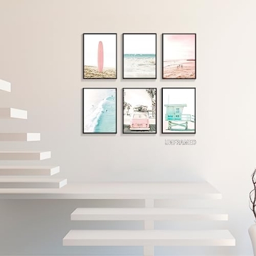 Mifyuibytr Beach Canvas Wall Art Set Tropical Ocean Decor