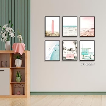 Mifyuibytr Beach Canvas Wall Art Set Tropical Ocean Decor