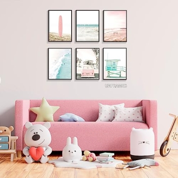 Mifyuibytr Beach Canvas Wall Art Set Tropical Ocean Decor
