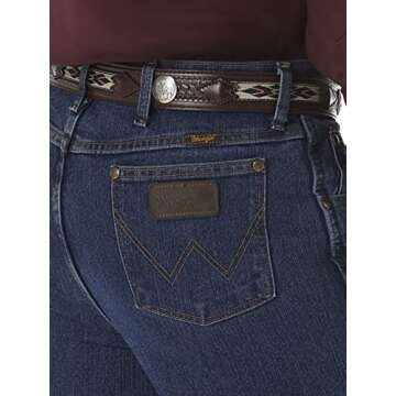 Wrangler mens Premium Performance Advanced Comfort Cowboy Cut Slim jeans, Mid Stone, 31W x 34L US