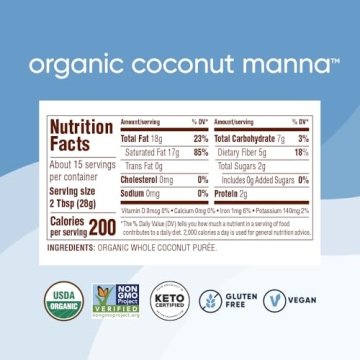 Nutiva Organic Coconut Manna - Versatile Coconut Puree