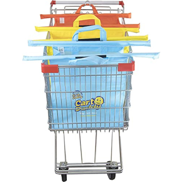 Scrub Daddy Cart Daddy - 3 Reusable Grocery Totes with Built-in Shopping Cart Dividers - The Perfect...