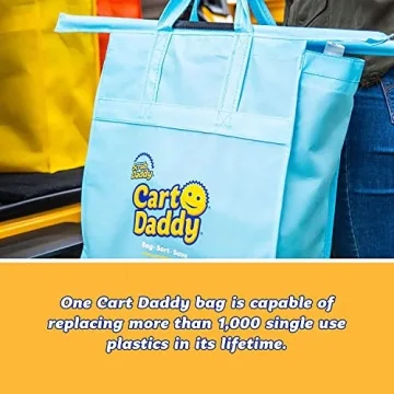 Scrub Daddy Cart Daddy - 3 Reusable Grocery Totes Set