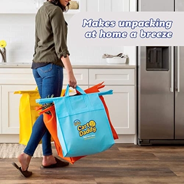 Scrub Daddy Cart Daddy - 3 Reusable Grocery Totes Set