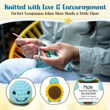 Adorable OASSIE Positive Turtle Crochet for Moms and Friends