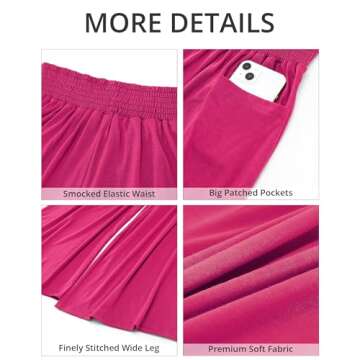 GRAPENT Sweatpants for Women with Pockets Women's Fall Clothes Women's Lounge Pants Women Clothes Wide Leg Pants Summer Womens Winter Pants Women's Wide Leg Pants Hot Pink X-Large Size 16 Size 18