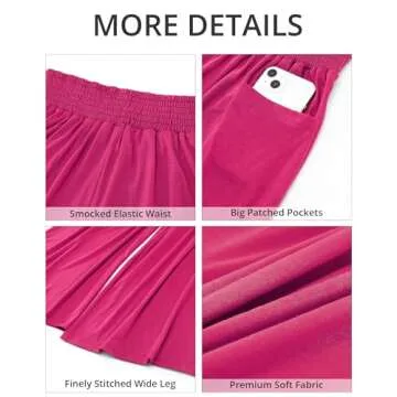 GRAPENT Sweatpants for Women with Pockets Women's Fall Clothes Women's Lounge Pants Women Clothes Wide Leg Pants Summer Womens Winter Pants Women's Wide Leg Pants Hot Pink X-Large Size 16 Size 18