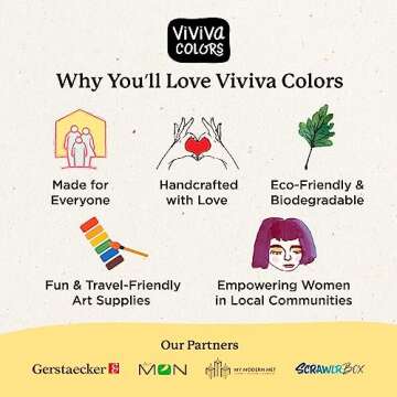 Viviva Colors Travel Watercolor Set - Vibrant & Mess-Free