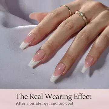 btartboxnails French Tip Press on Nails for Easy Art