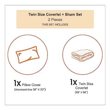 Ambesonne Steam Engine Coverlet, Vintage Locomotive in Countryside Scenery Green Grass Puff Train Picture, 2 Piece Decorative Quilted Bedspread Set with 1 Pillow Sham, Twin Size, Blue Green