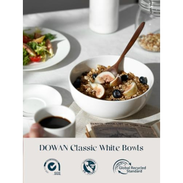 DOWAN 39 OZ Large Deep Bowls Set - Perfect for Family Meals