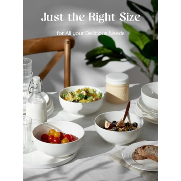 DOWAN 39 OZ Large Deep Bowls Set - Perfect for Family Meals