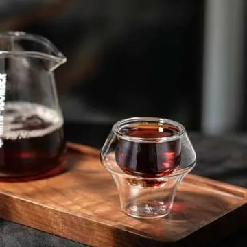 MHW-3BOMBER Espresso Cups Double Wall Glass Coffee Mugs Set of 2 Shot Glass Insulated Coffee Tea Mug Home Barista Coffee Accessories G6202-OS