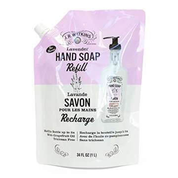 J.R. Watkins Lavender Refill Liquid Hand Soaps, 34 Oz