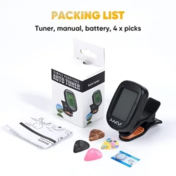 Universal Clip On Guitar Tuner with LCD Display