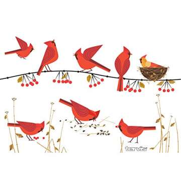 Tervis Festive Christmas Holiday Season Cardinals Triple Walled Insulated Tumbler Travel Cup Keeps D...