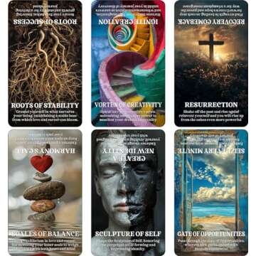 DPEHAKMK Clarifying Life Situations Oracle Cards, Love and Career Oracle Deck for Beginners, Cover All Areas in Life, Love, Spiritual Journey, and Career