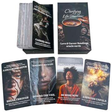 DPEHAKMK Clarifying Life Situations Oracle Cards, Love and Career Oracle Deck for Beginners, Cover All Areas in Life, Love, Spiritual Journey, and Career
