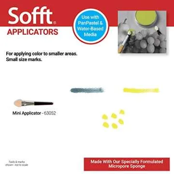 Sofft Artist Tools by GOLDEN, Mini Applicators, Pack of 12, Professional Artist Pastels