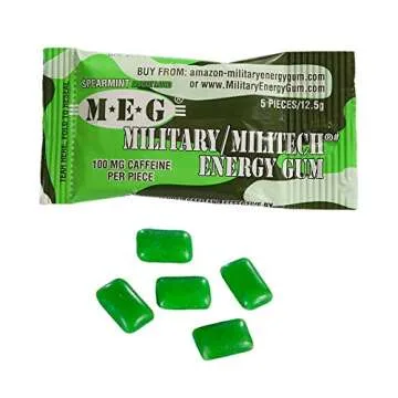 MEG Military Energy Gum | 100mg Caffeine Boost