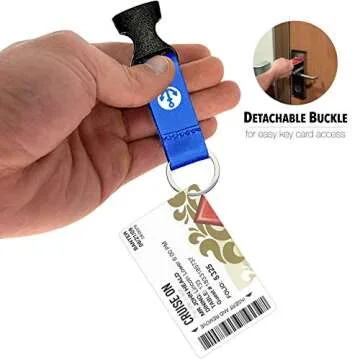 Cruise On Cruise Lanyard for Ship Cards - 2 Pack with ID Holder, Key Card Lanyard for Ship Cards - Retractable Badge & Waterproof Key Card Holder - Cruise Essentials 2025 & 2026 (Blue Anchor)