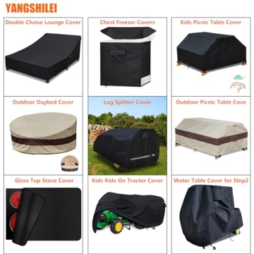 YANGSHILEI Waterproof Chest Freezer Cover 14-16 cu ft