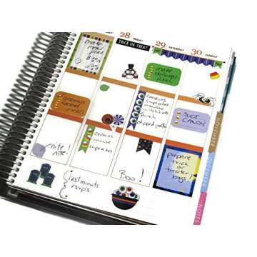 Monthly Planner Stickers Rainbow Book Stickers Planner Labels Compatible with Erin Condren Vertical ...