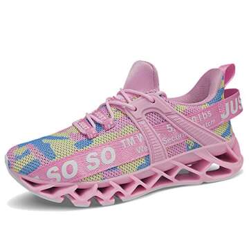 UMYOGO Women's Breathable Running Tennis Shoes Blade Athletic Workout Sport Sneakers