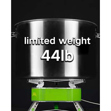 BRS HuaYe Three Star Stove Gas Stove Power Up to 4200W Infrared Radiation Stainless Steel Ultra-Light Foldable Heat Source Uniform for Outdoor Sports/Picnic