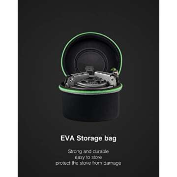 BRS HuaYe Three Star Stove Gas Stove Power Up to 4200W Infrared Radiation Stainless Steel Ultra-Light Foldable Heat Source Uniform for Outdoor Sports/Picnic