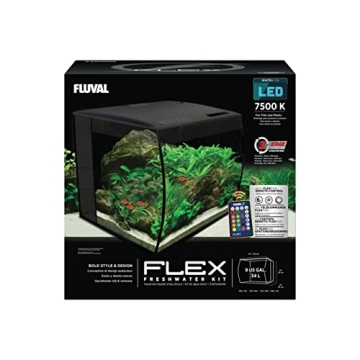 Fluval Flex 9 Aquarium Kit - LED Lights & Filtration Included