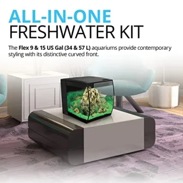 Fluval Flex 9 Aquarium Kit - LED Lights & Filtration Included
