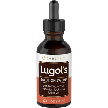 Carlyle Lugol's Iodine 2% Liquid Drops - Premium Potassium Iodide Solution 2 fl oz