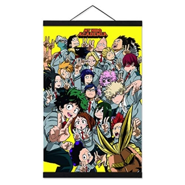 My Hero Academia Wall Scroll HD Art with Magnet Hanger