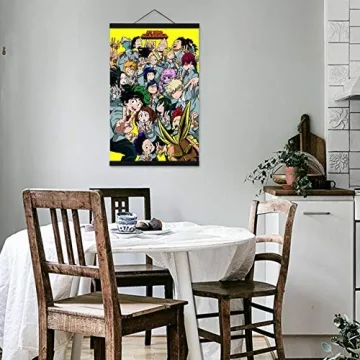 My Hero Academia Wall Scroll HD Art with Magnet Hanger